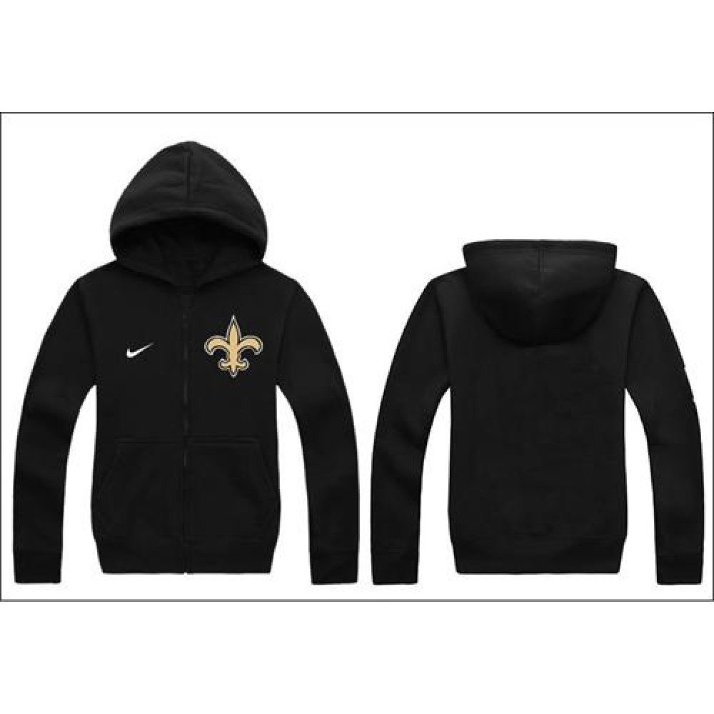New Orleans Saints Authentic Logo Hoodie Black