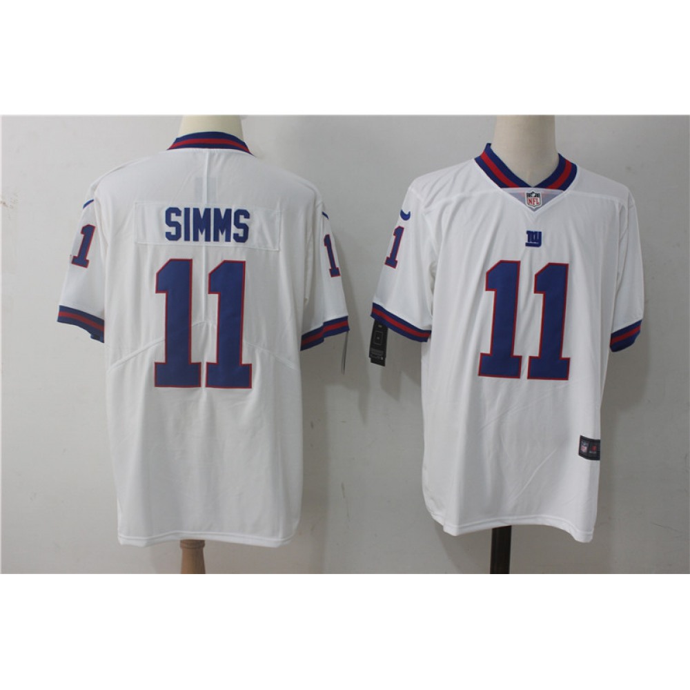 Men'sNew York Giants #11 Phil Simms White Vapor Untouchable Limited Stitched NFL Jersey