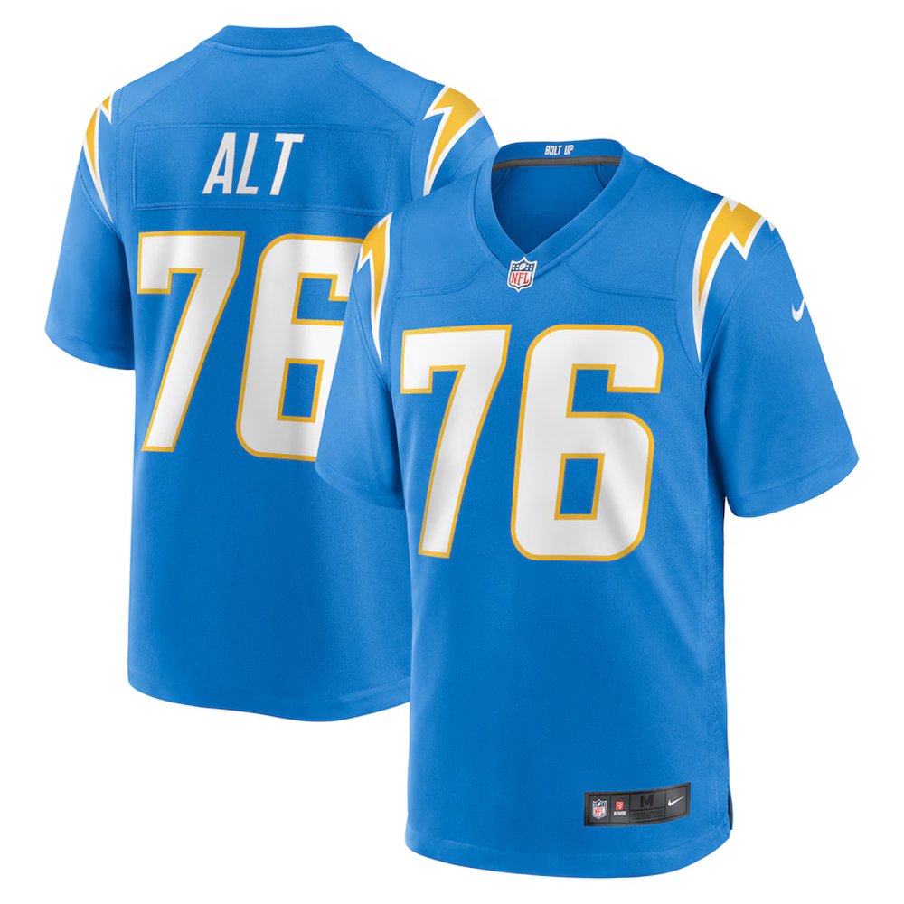 Men's Los Angeles Chargers Joe #76 Alt Nike Powder Blue Player Game Jersey