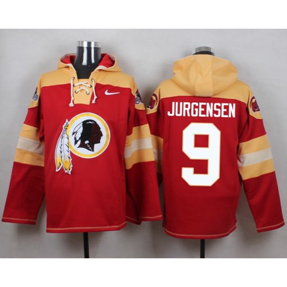 Redskins #9 Sonny Jurgensen Burgundy Red Player Pullover NFL Hoodie