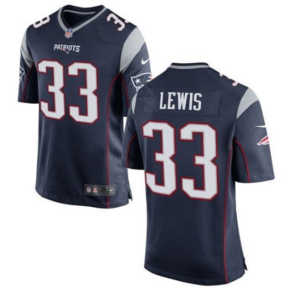 Patriots #33 Dion Lewis Navy Blue Team Color Youth Stitched NFL New Elite Jersey