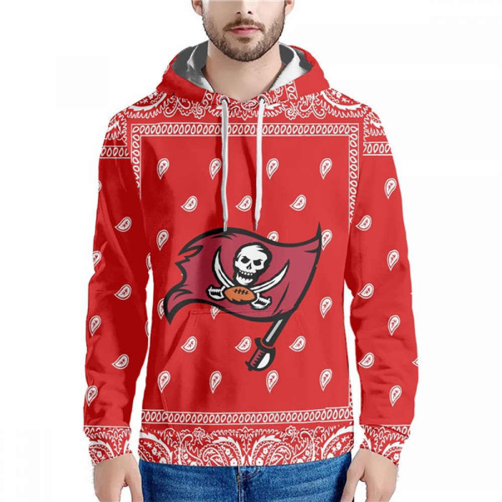 Men's Tampa Bay Buccaneers Red Pullover Hoodie