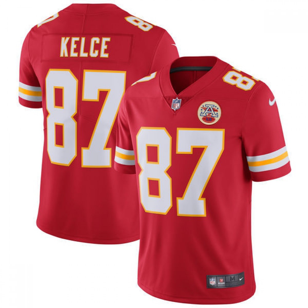Men's Kansas City Chiefs #87 Travis KelceRed Vapor Untouchable Limited Stitched NFL Jersey