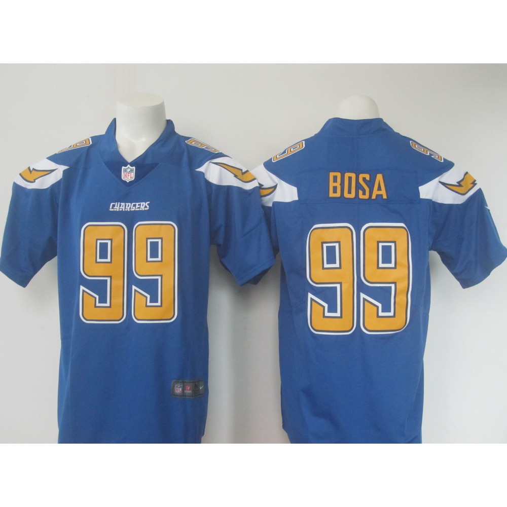 Men'sLos Angeles Chargers #99 Joey Bosa Blue Limited Rush Stitched NFL Jersey