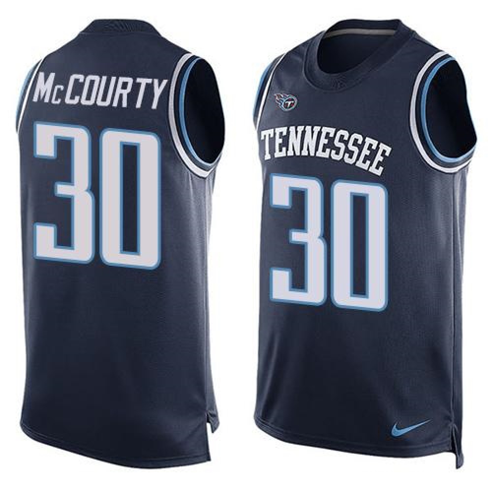 Titans #30 Jason McCourty Navy Blue Alternate Men's Stitched NFL Limited Tank Top Jersey