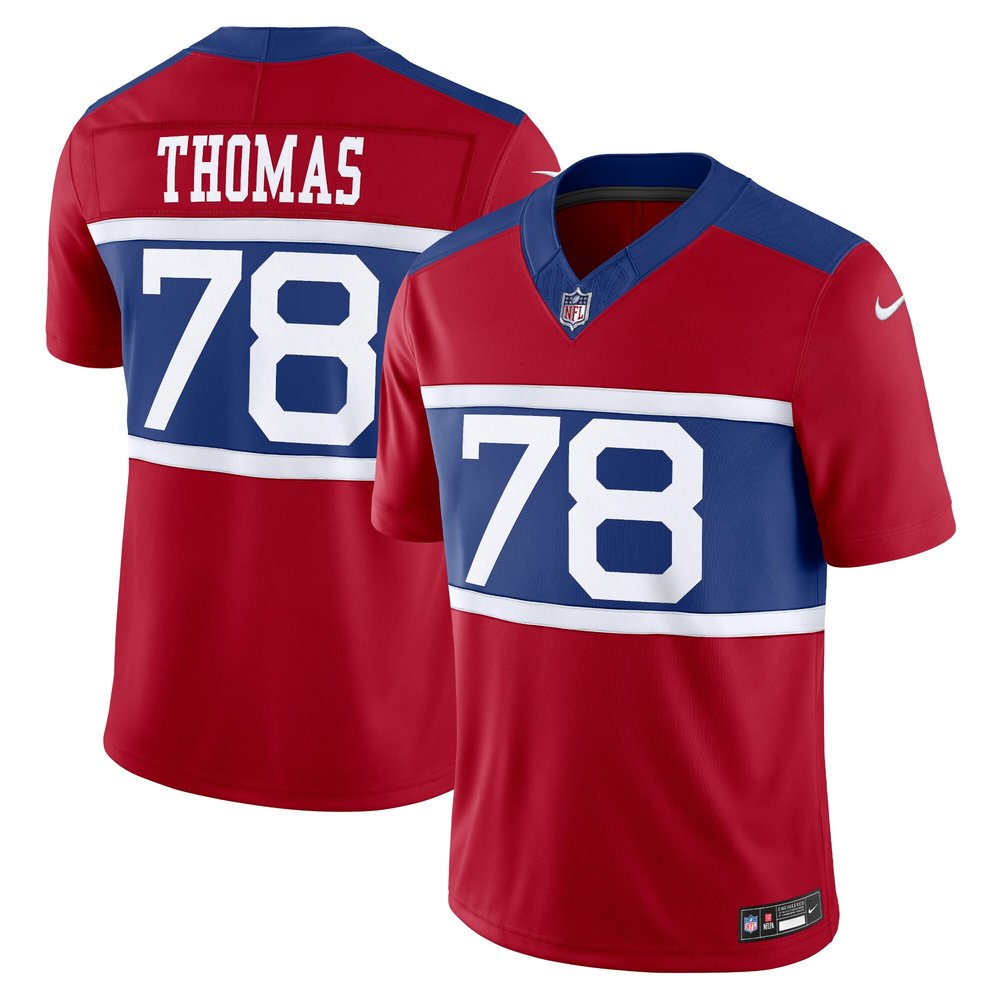 Men's New York Giants Andrew ThomasCentury Red Alternate Vapor F.U.S.E. Limited Jersey