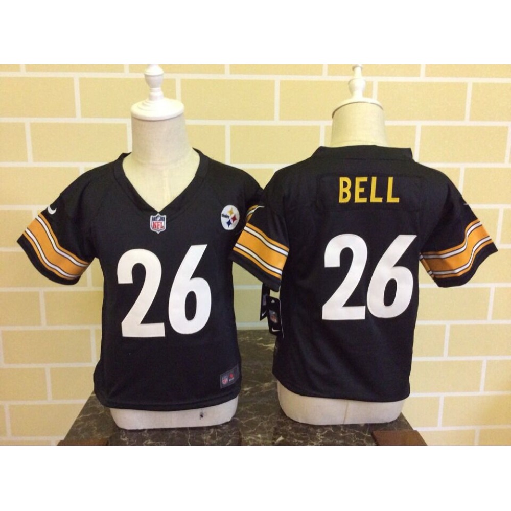 ToddlerPittsburgh Steelers #26 Le'Veon Bell Black Stitched NFL Jersey