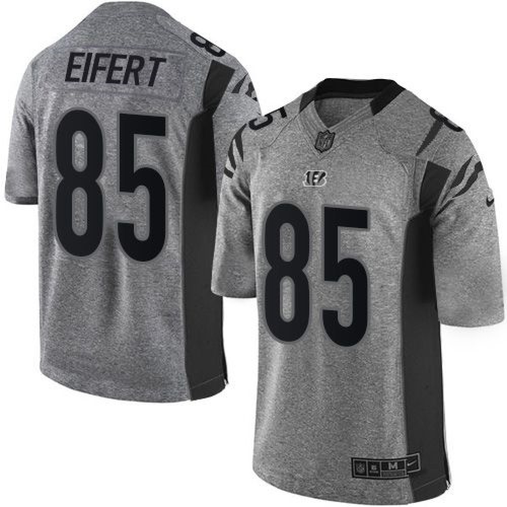 Bengals #85 Tyler Eifert Gray Men's Stitched NFL Limited Gridiron Gray Jersey