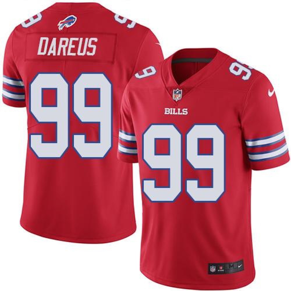 Bills #99 Marcell Dareus Red Youth Stitched NFL Limited Rush Jersey