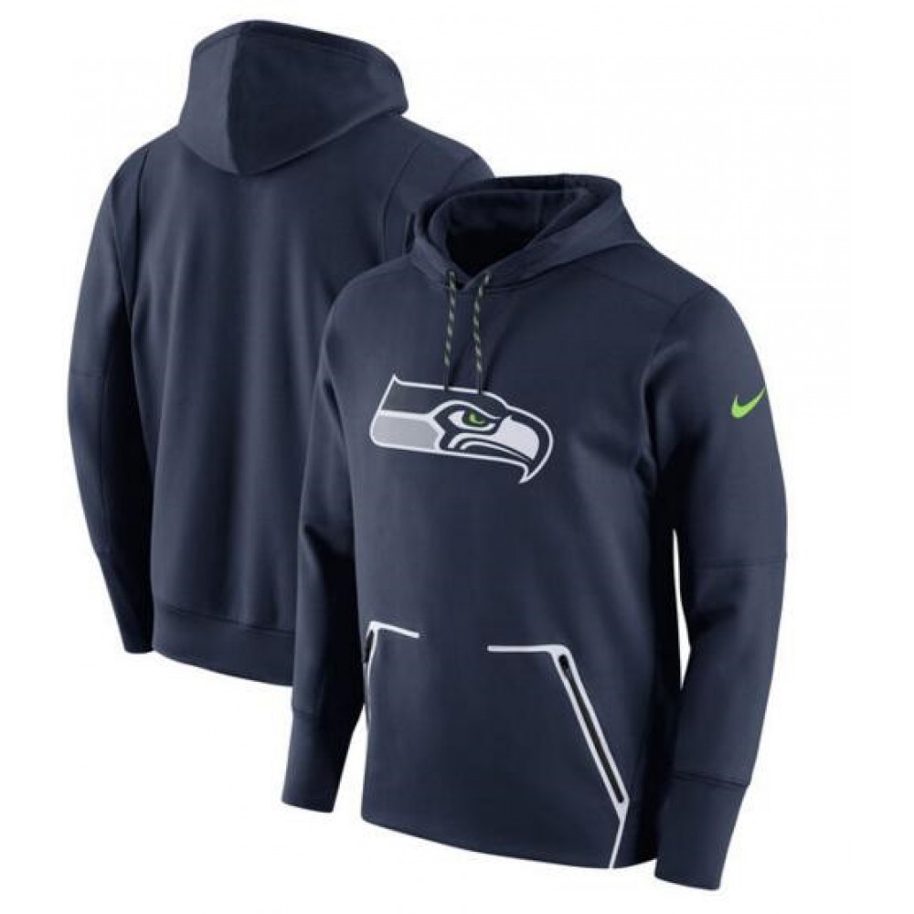 Men'sSeattle Seahawks College Navy Champ Drive Vapor Speed Pullover Hoodie