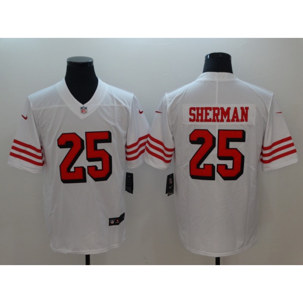 Men's San Francisco 49ers #25 Richard ShermanWhite Color Rush Vapor Untouchable Limited Stitched NFL Jersey