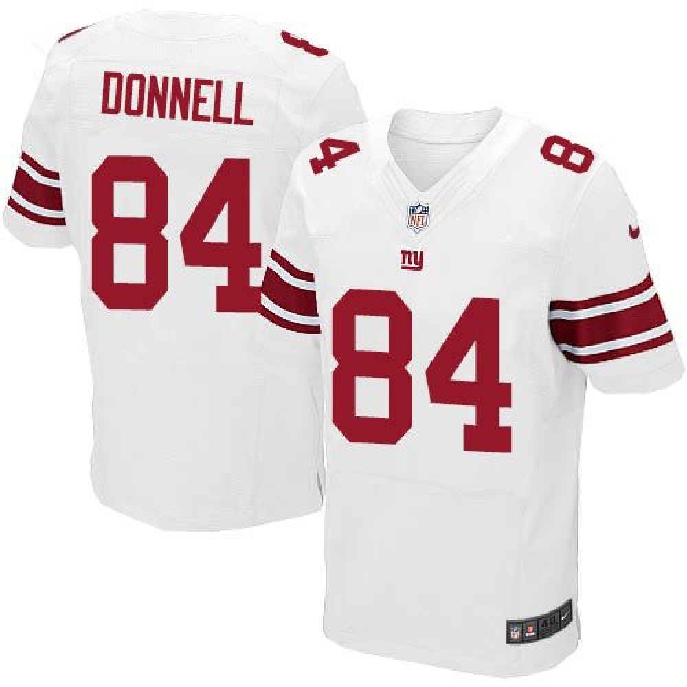 Giants #84 Larry Donnell White Men's Stitched NFL Elite Jersey