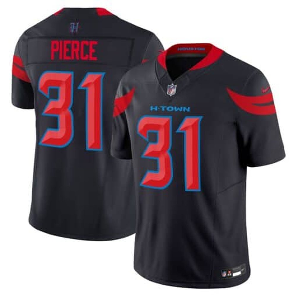 Men'sDameon Pierce Navy Blue Houston Texans #31 Vapor F.U.S.E. Limited Jersey
