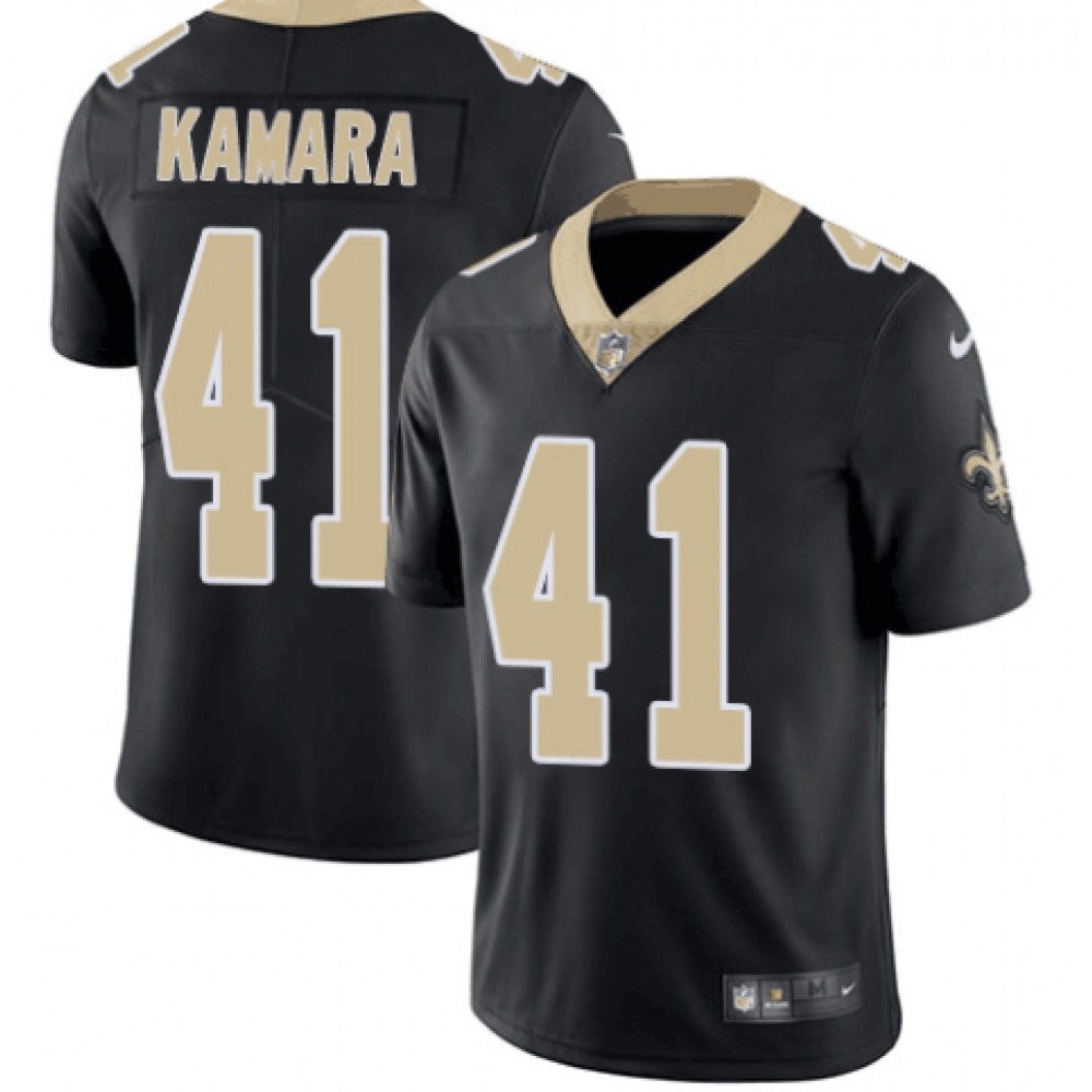 Men'sNew Orleans Saints #41 Alvin Kamara Black Vapor Untouchable Limited Stitched NFL Jersey