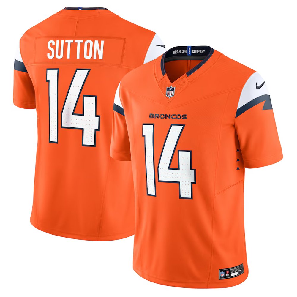 Men's Denver Broncos Courtland SuttonOrange Mile High Collection Vapor F.U.S.E. Limited Jersey