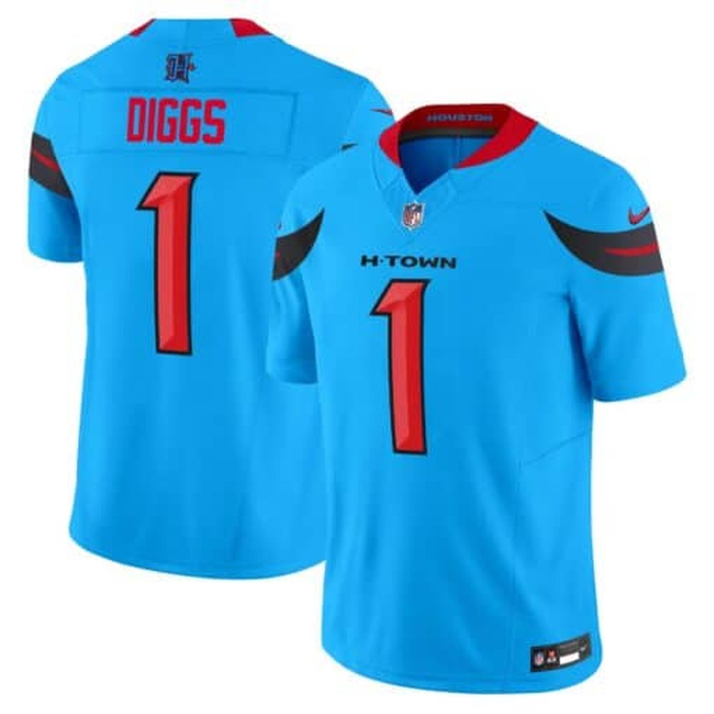 Men'sStefon Diggs Blue Houston Texans Vapor F.U.S.E. Limited Jersey