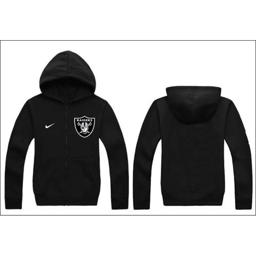 Oakland Raiders Authentic Logo Hoodie Black