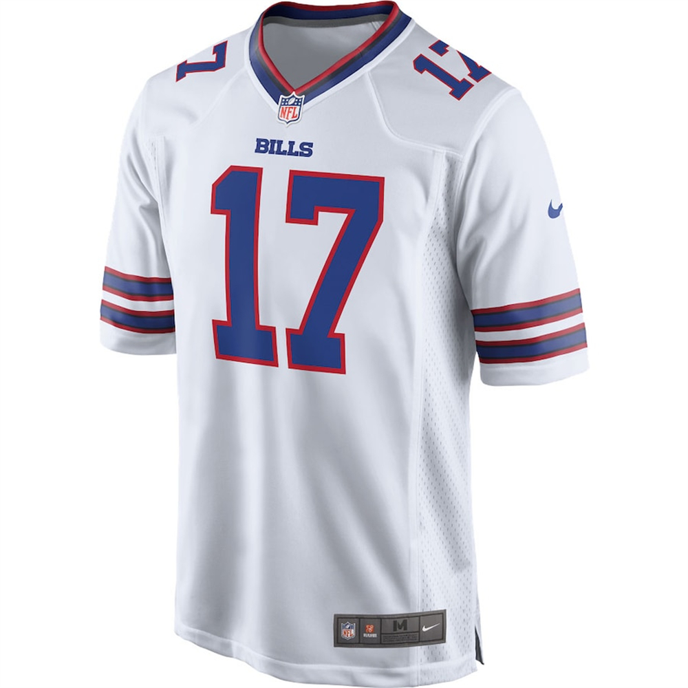 🔥Combo Sale - Buffalo Bills Josh Allen Nike White Game Jersey & Air Force 1 Low Team Sneakers