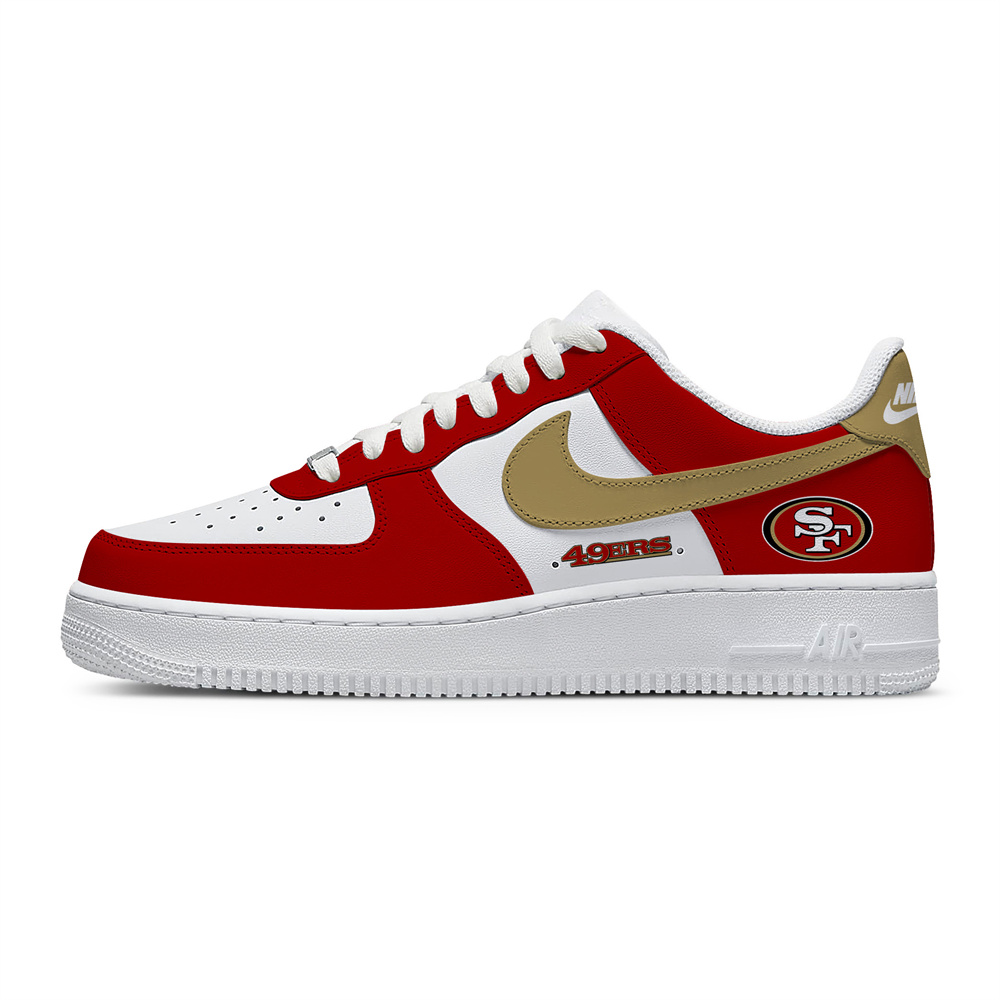 Unisex Nike x NFL San Francisco 49ers Custom Air Force 1 Low Team Sneakers