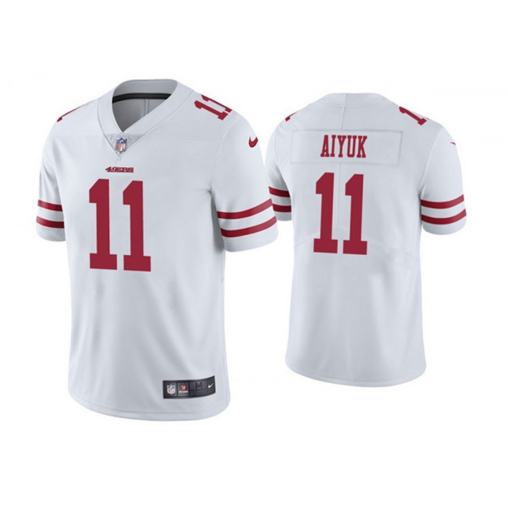 Men's San Francisco 49ers #11 Brandon Aiyuk White Vapor Untouchable Limited Stitched Jersey