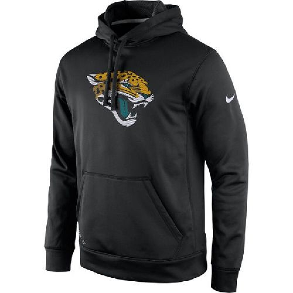 Men's Jacksonville JaguarsBlack Practice Performance Pullover Hoodie