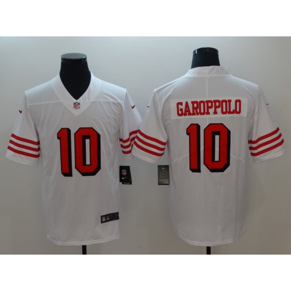 Men's San Francisco 49ers #10 Jimmy GaroppoloWhite Color Rush Vapor Untouchable Limited Stitched NFL Jersey