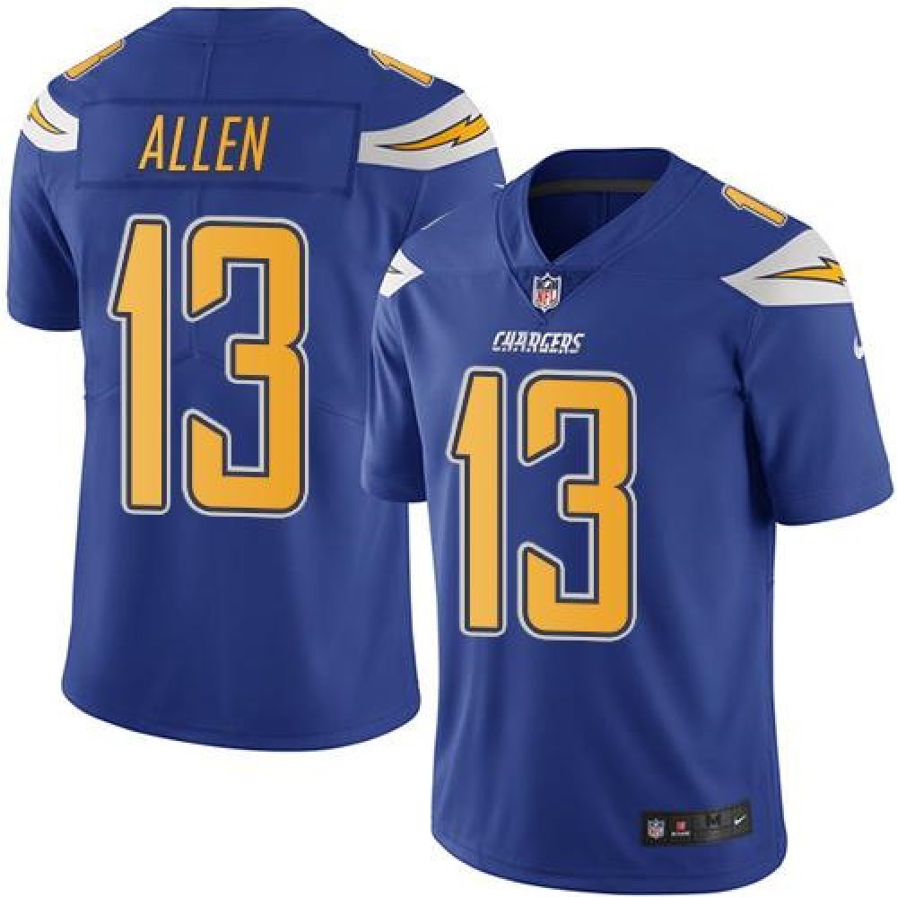 Chargers #13 Keenan Allen Electric Blue Men's Stitched NFL Limited Rush Jersey