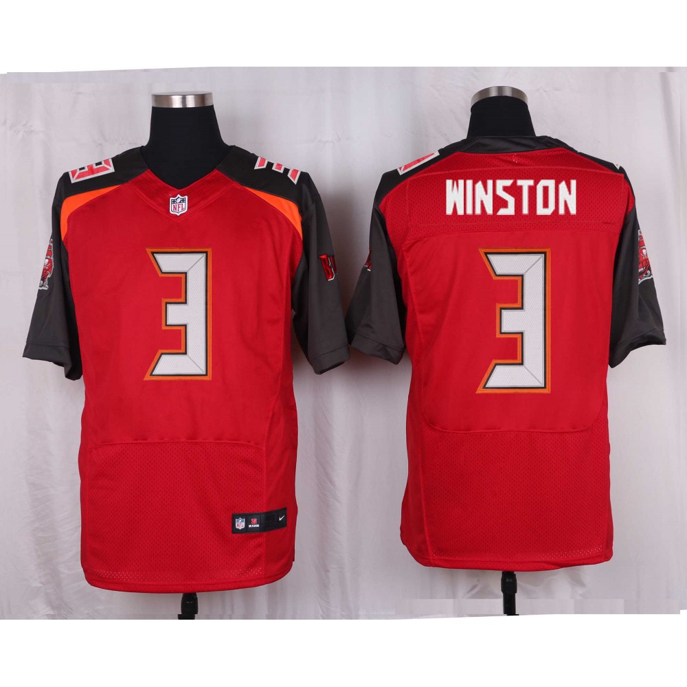 Buccaneers #3 Jameis Winston Red Team Color Men's Stitched NFL New Elite Jersey