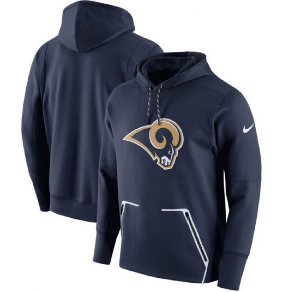 Men'sLos Angeles Rams Navy Champ Drive Vapor Speed Pullover Hoodie