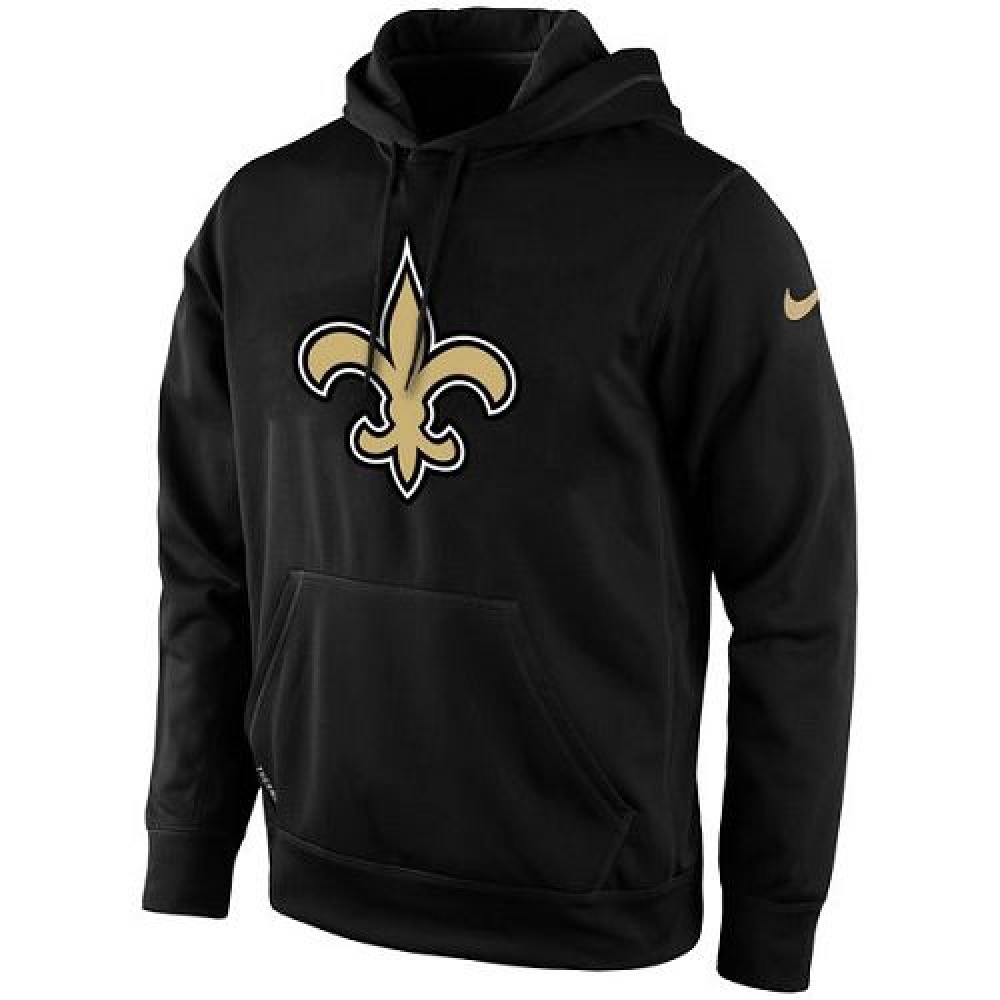 Men's New Orleans SaintsBlack KO Logo Essential Hoodie 2