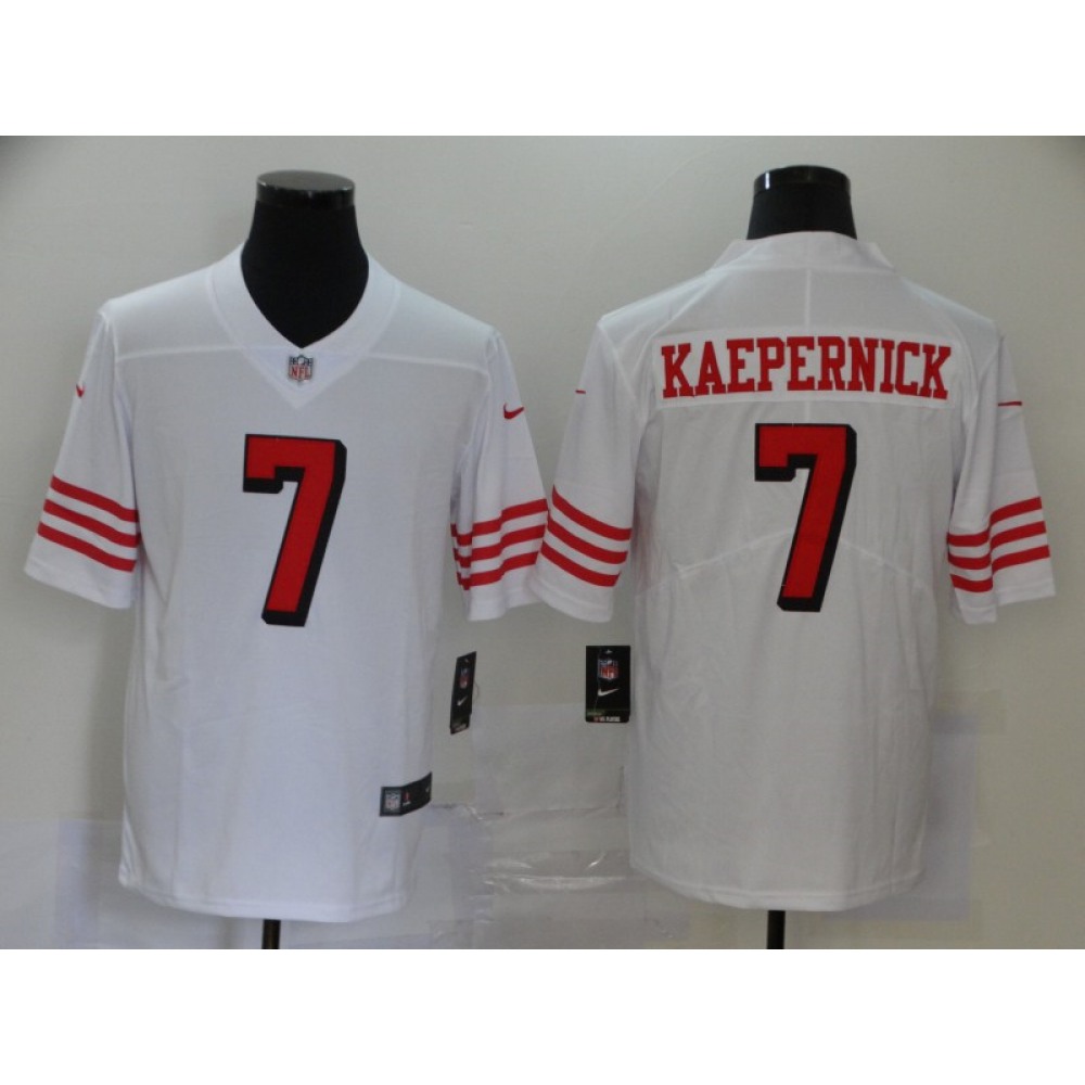 Men's San Francisco 49ers #7 Colin Kaepernick New White Vapor Untouchable Limited Stitched Jersey