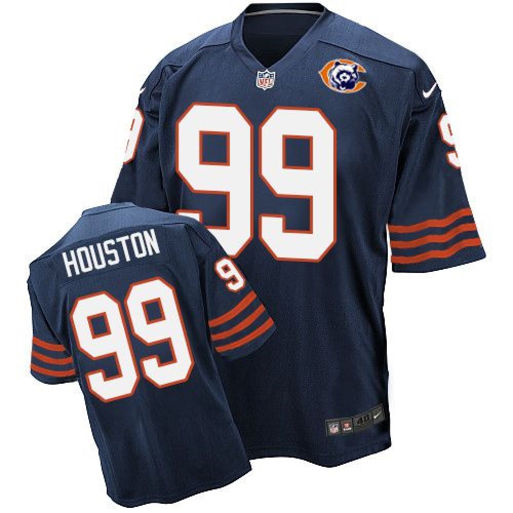 Bears #99 Lamarr Houston Navy Blue Throwback Men's Stitched NFL Elite Jersey