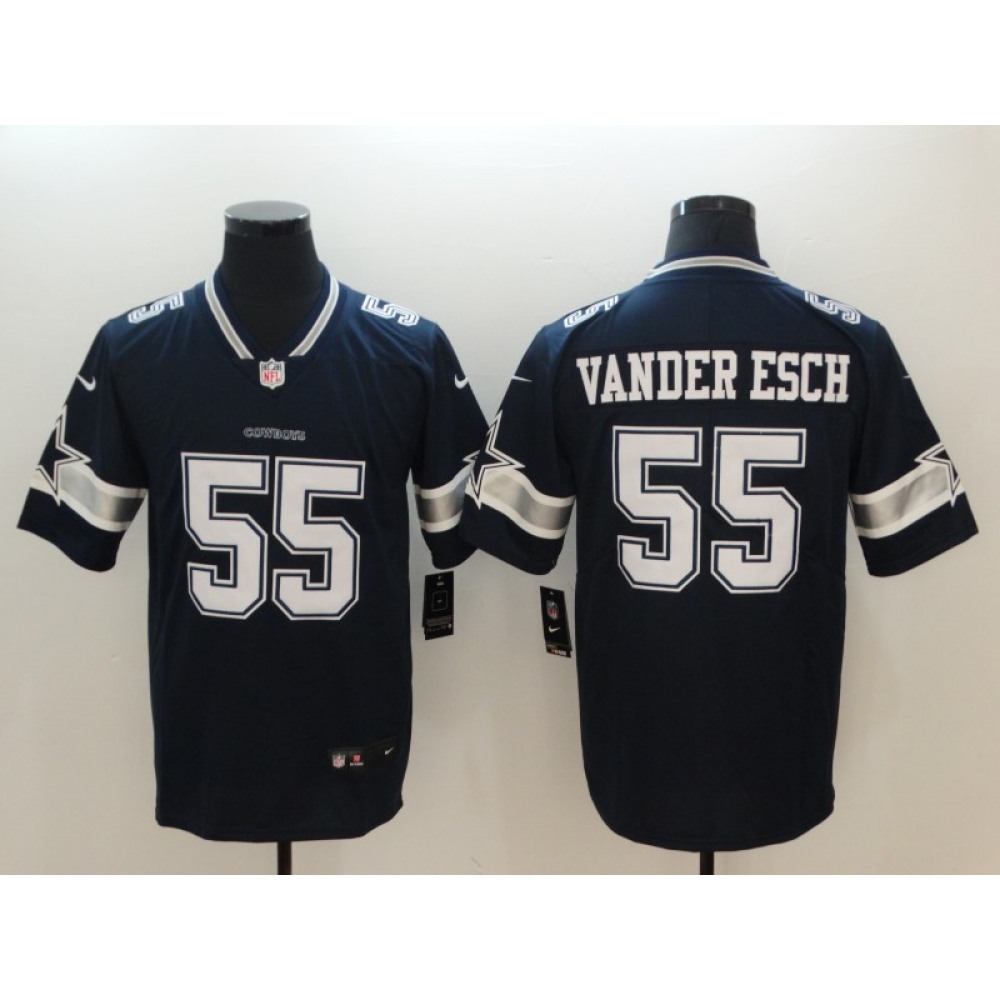 Men's NFL Dallas Cowboys #55Vander Esch Navy 2018 Draft Vapor Untouchable Limited Stitched Jersey