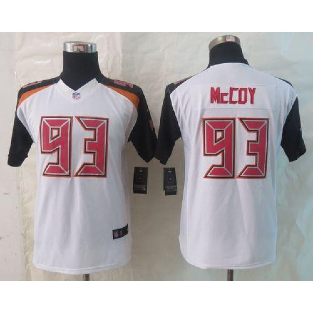 Buccaneers #93 Gerald McCoy White Youth Stitched NFL New Limited Jersey