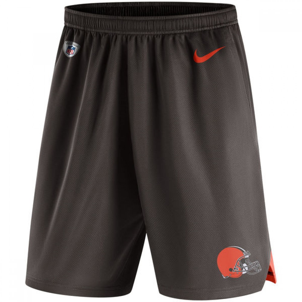 Men's Cleveland BrownsBrown Knit Performance Shorts