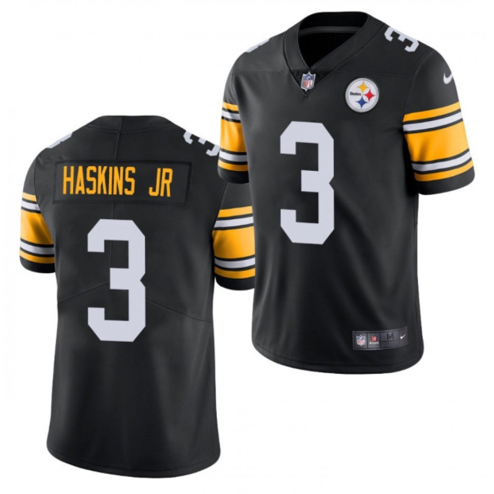 Men's Pittsburgh Steelers #3 Dwayne Haskins Jr.Black Vapor Untouchable Limited Stitched Jersey