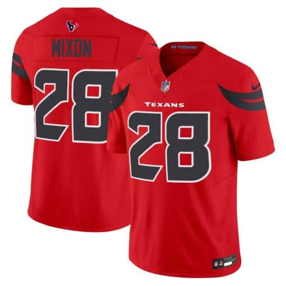 Men'sJoe Mixon Navy Red Houston Texans #28 Vapor F.U.S.E. Limited Jersey