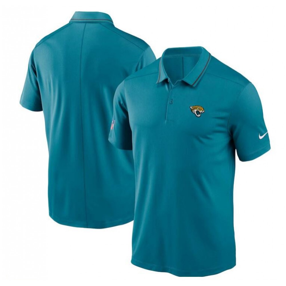 Men's Jacksonville Jaguars Teal Sideline Victory Performance Polo