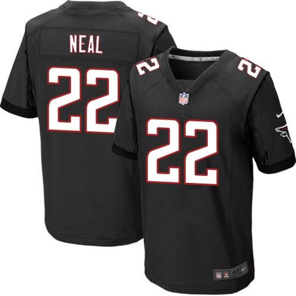 Falcons #22 Keanu Neal Black Alternate Men's Stitched NFL Elite Jersey