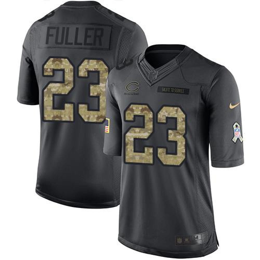 Bears #23 Kyle Fuller Black Youth Stitched NFL Limited 2016 Salute to Service Jersey