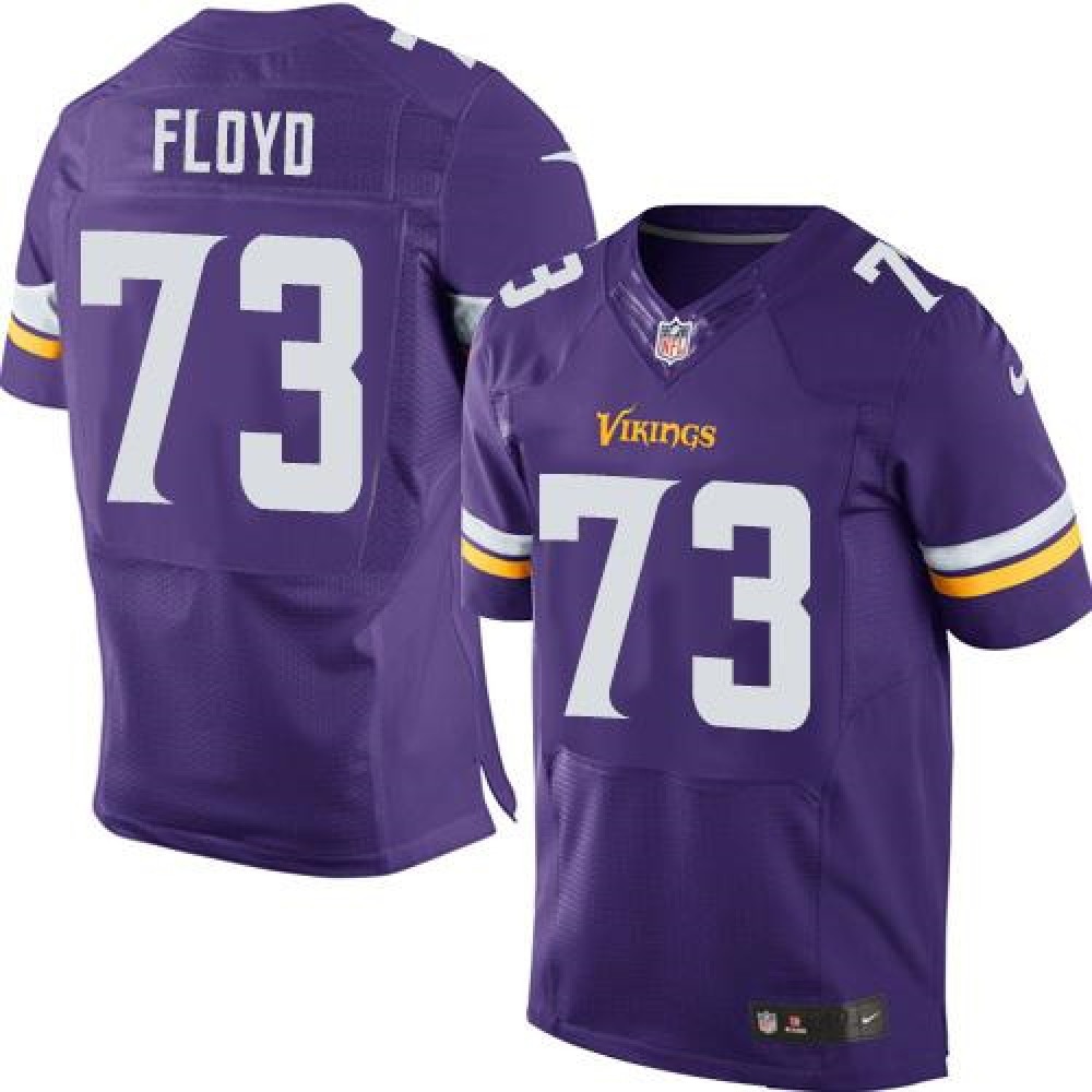 Vikings #73 Sharrif Floyd Purple Team Color Men's Stitched NFL Elite Jersey