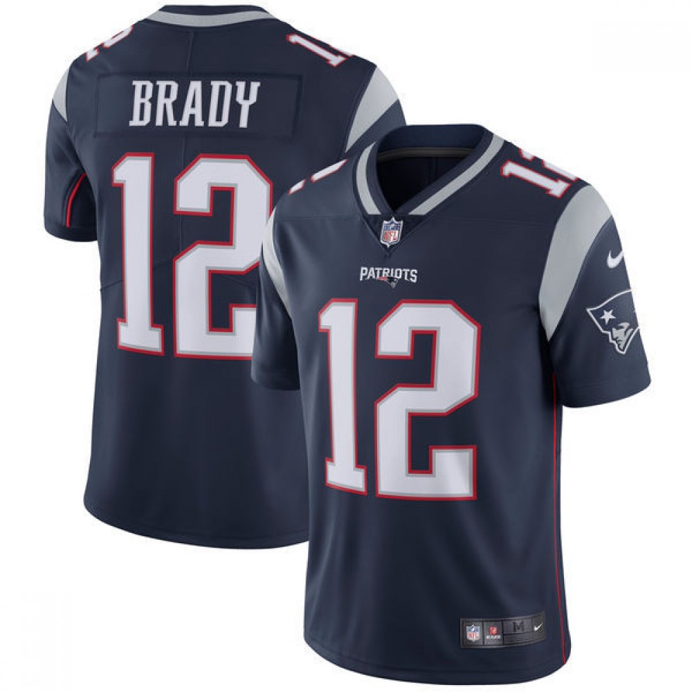 Youth New England Patriots #12 Tom BradyNavy Vapor Untouchable Limited Stitched NFL Jersey