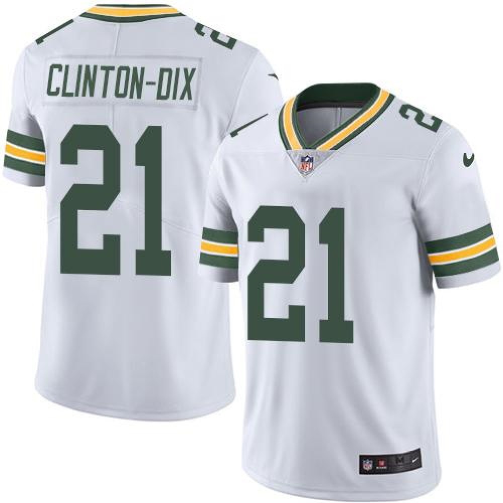 Packers #21 Ha Ha Clinton-Dix White Men's Stitched NFL Limited Rush Jersey