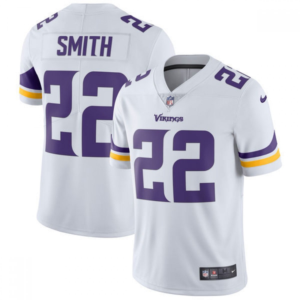 Men's Minnesota Vikings #22 Harrison SmithWhite Vapor Untouchable Limited Stitched NFL Jersey