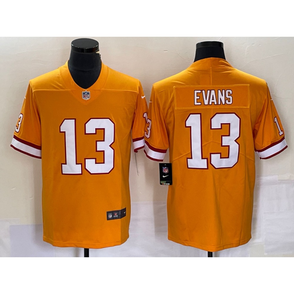 Men's Tampa Bay Buccaneers #13 Mike Evans OrangeVapor Untouchable Limited Stitched Jersey