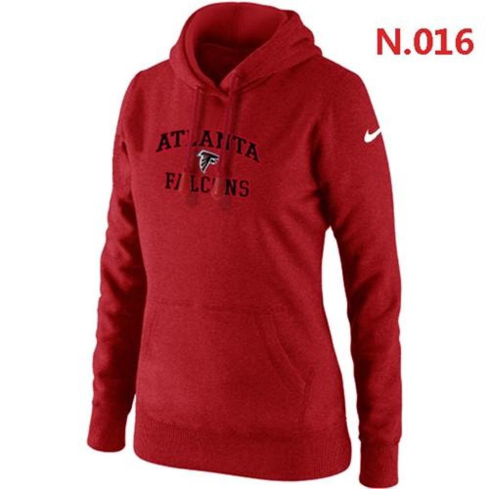 Women'sAtlanta Falcons Heart & Soul Pullover Hoodie Red