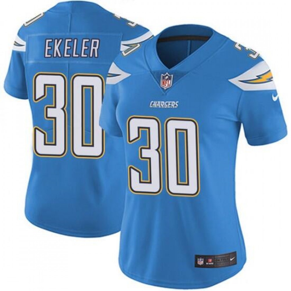 Women's Los Angeles Chargers#30 Austin Ekeler Blue Vapor Untouchable Limited Stitched NFL Jersey