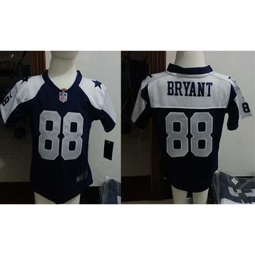 ToddlerCowboys #88 Dez Bryant Navy Blue Thanksgiving Stitched NFL Elite Jersey