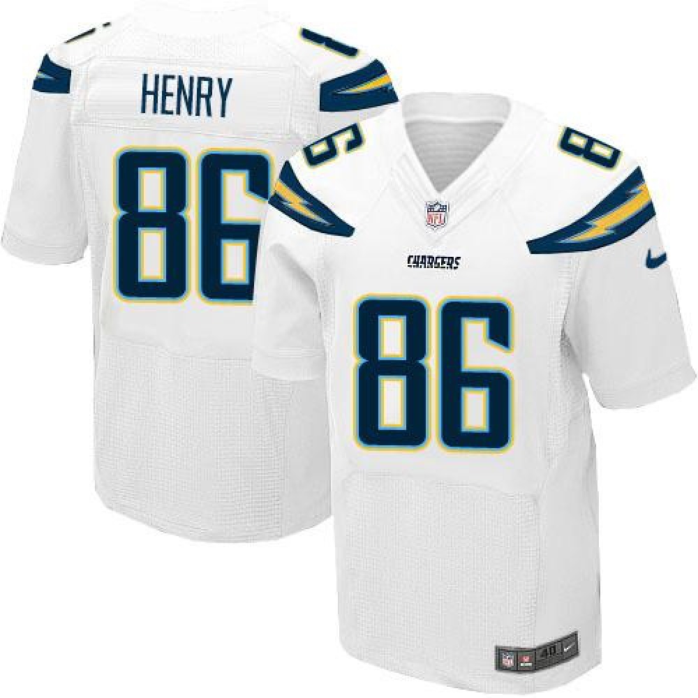 Chargers #86 Hunter Henry White Men's Stitched NFL New Elite Jersey