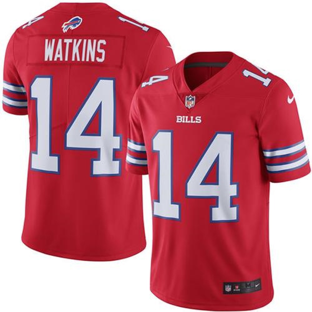 Bills #14 Sammy Watkins Red Youth Stitched NFL Limited Rush Jersey